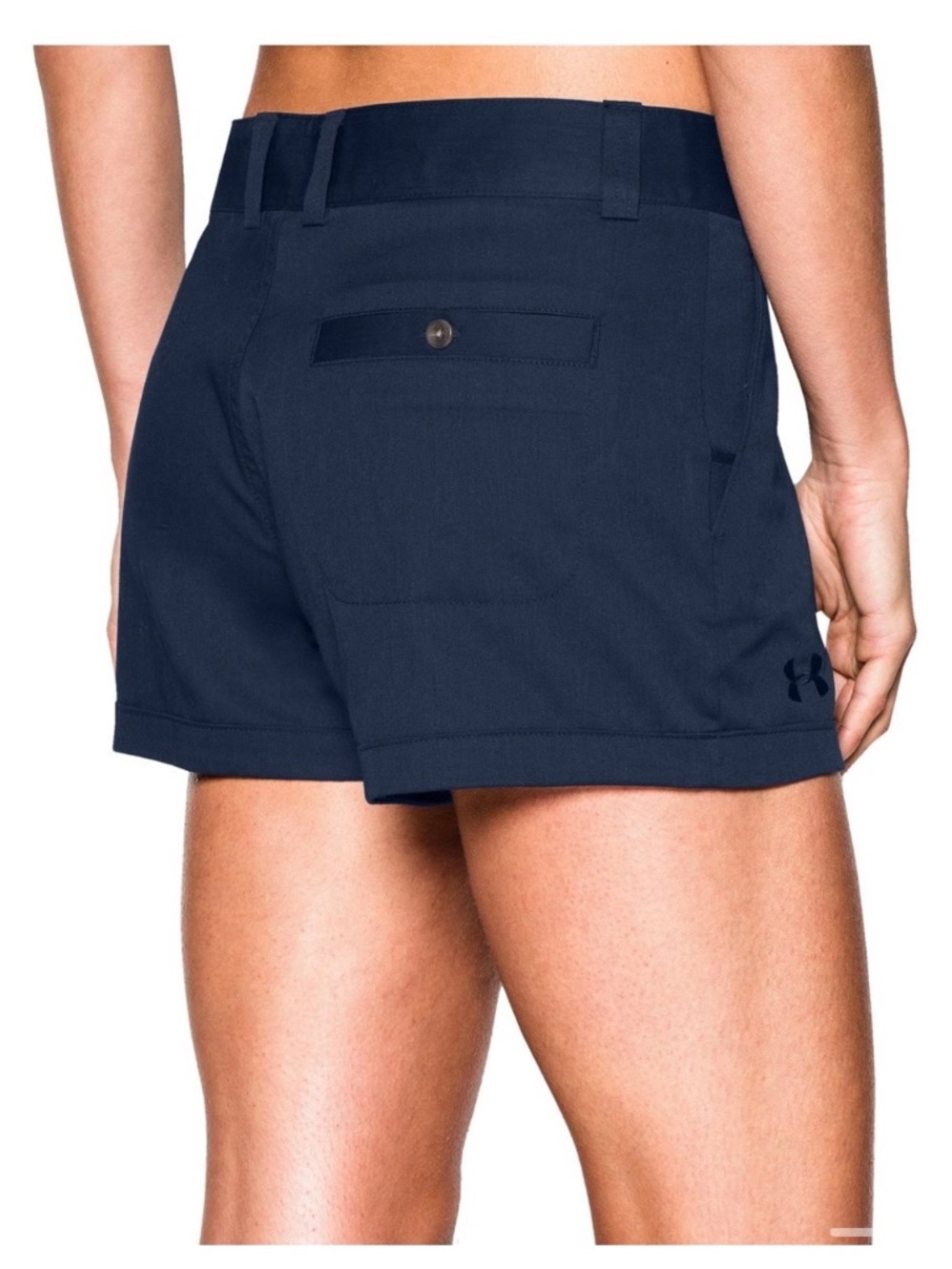 Under Armour Women's Inlet Shorts Navy Blue, Size 14